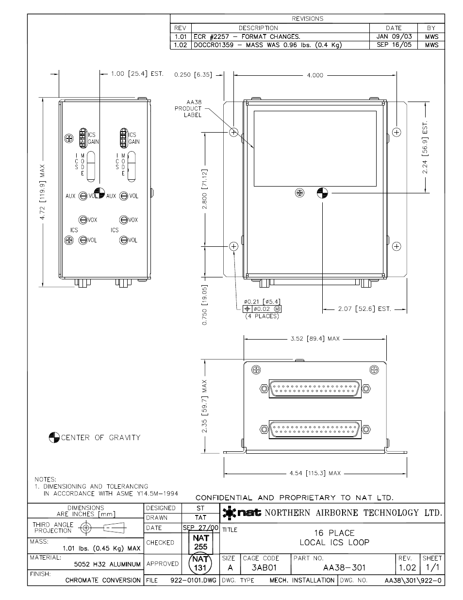 Mech. installation | Northern Airborne Technology AA38-3xx User Manual | Page 24 / 25