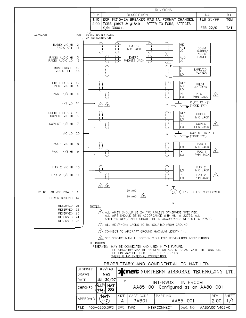 Interconnect | Northern Airborne Technology AA85 User Manual | Page 33 / 59