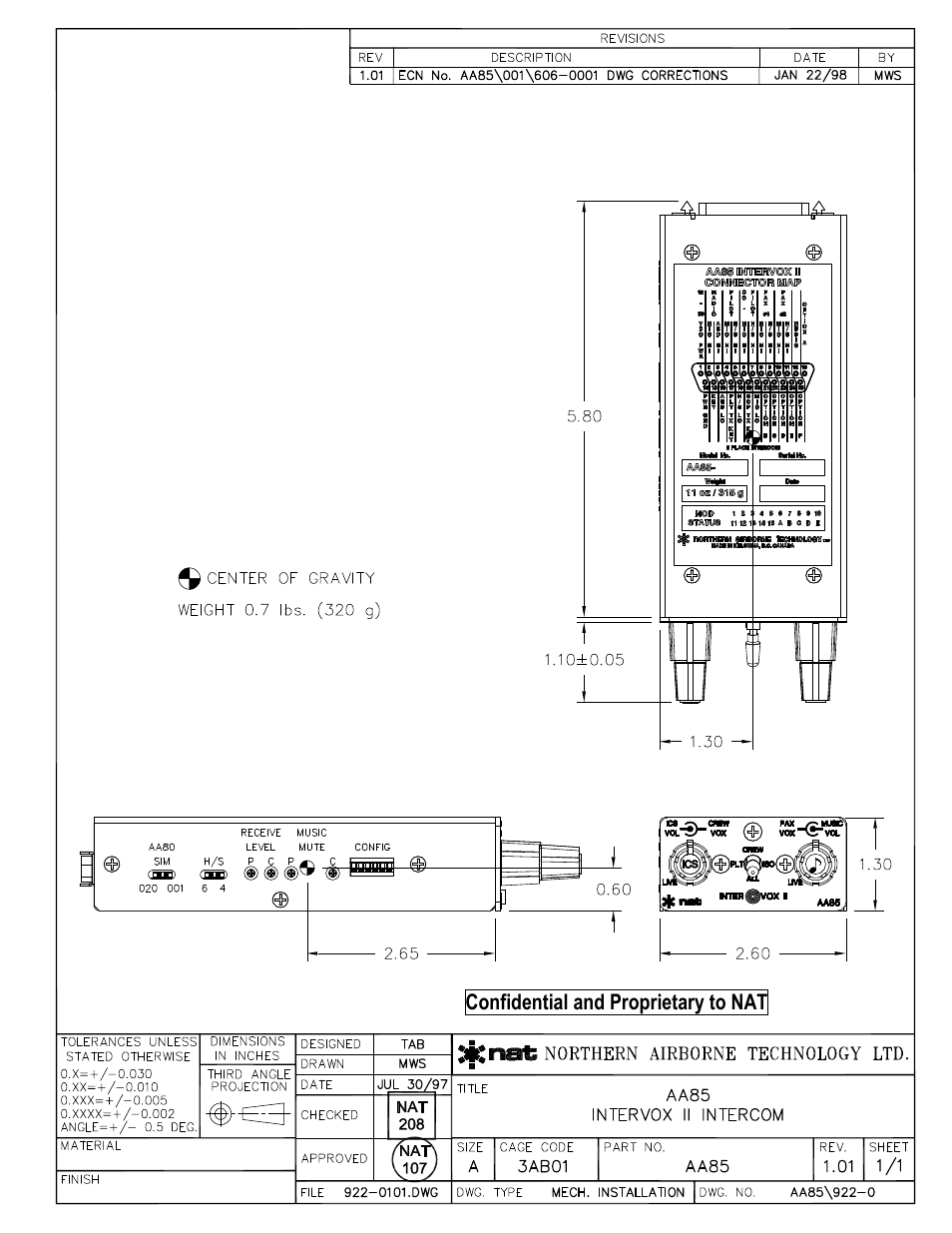 Confidential and proprietary to nat | Northern Airborne Technology AA85 User Manual | Page 51 / 59