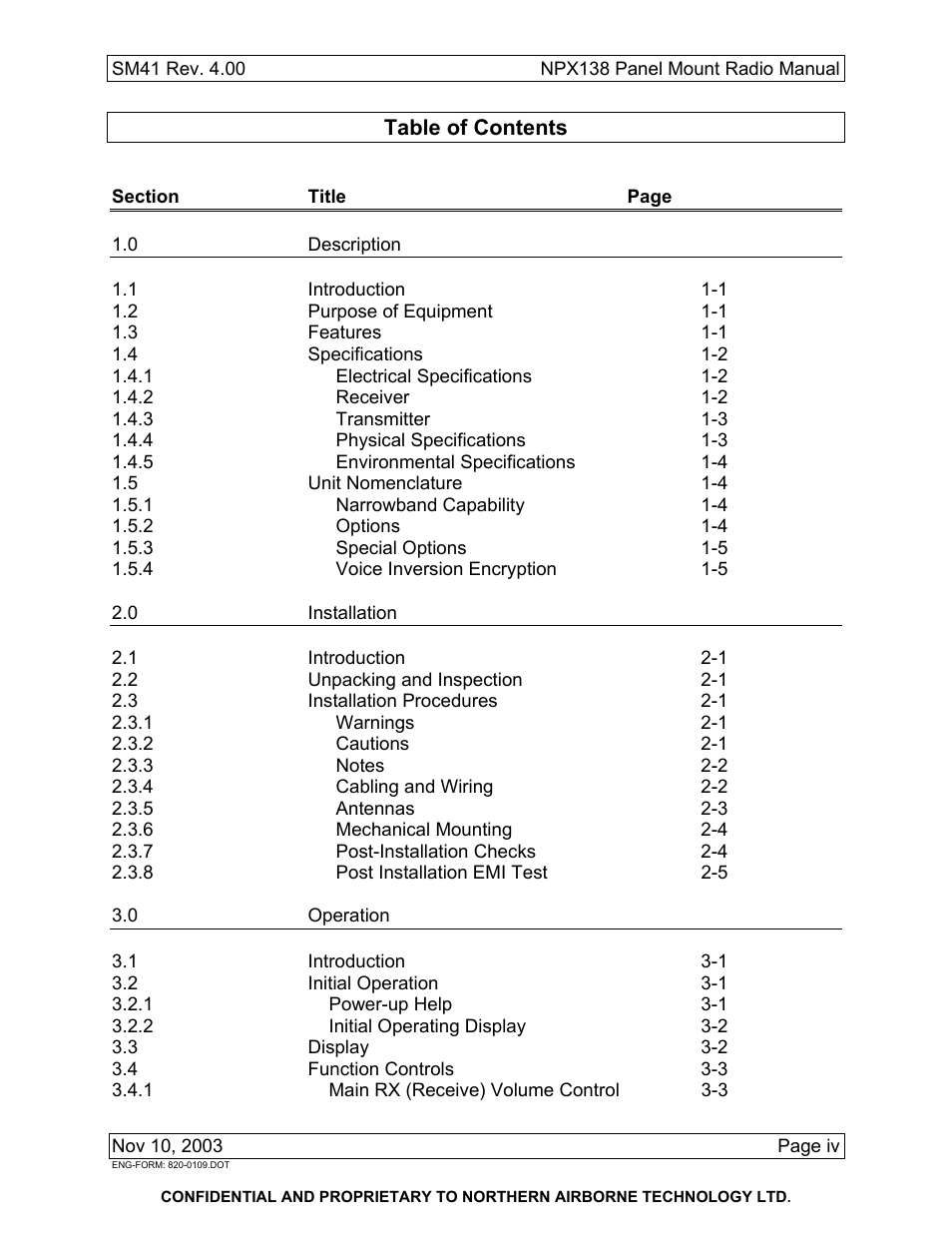 Northern Airborne Technology NPX138 User Manual | Page 11 / 53
