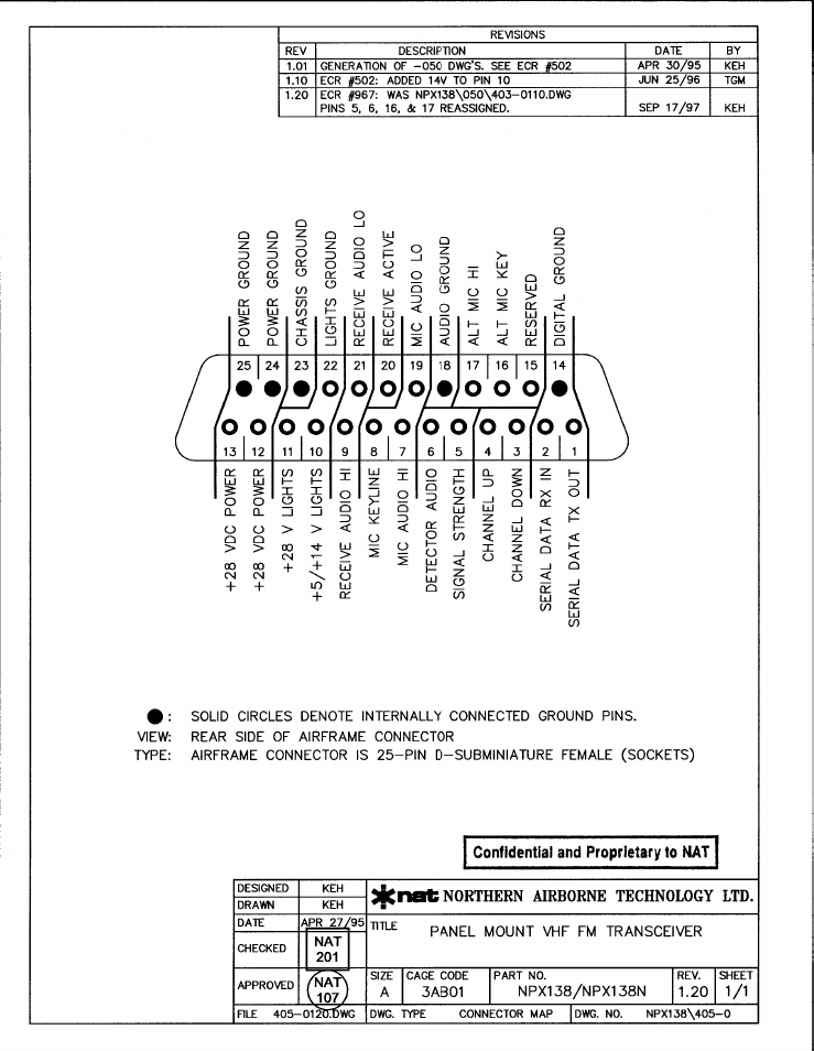 Connector map | Northern Airborne Technology NPX138 User Manual | Page 25 / 53