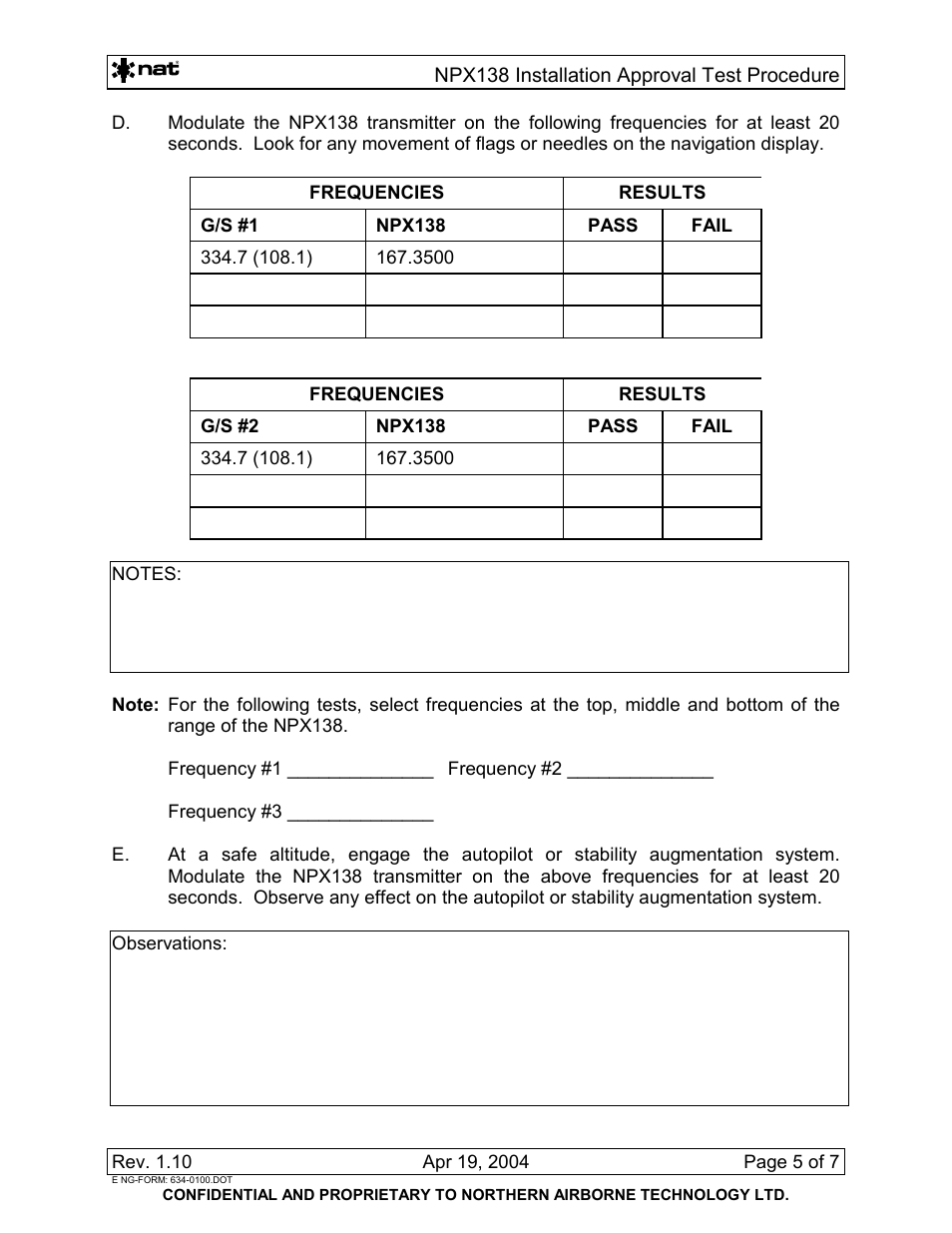 Northern Airborne Technology NPX138 User Manual | Page 30 / 53