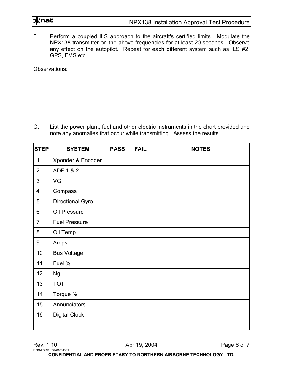 Northern Airborne Technology NPX138 User Manual | Page 31 / 53