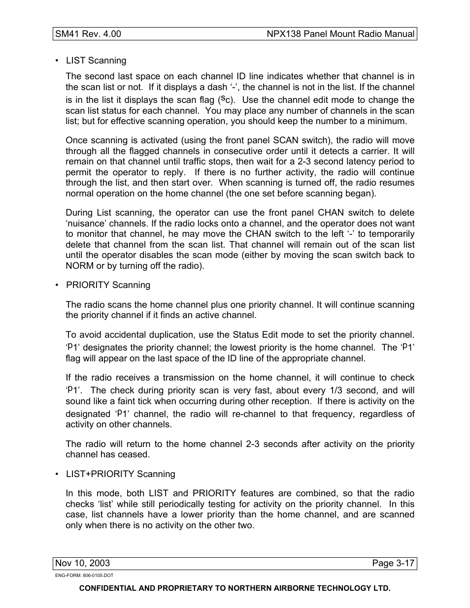 Northern Airborne Technology NPX138 User Manual | Page 51 / 53