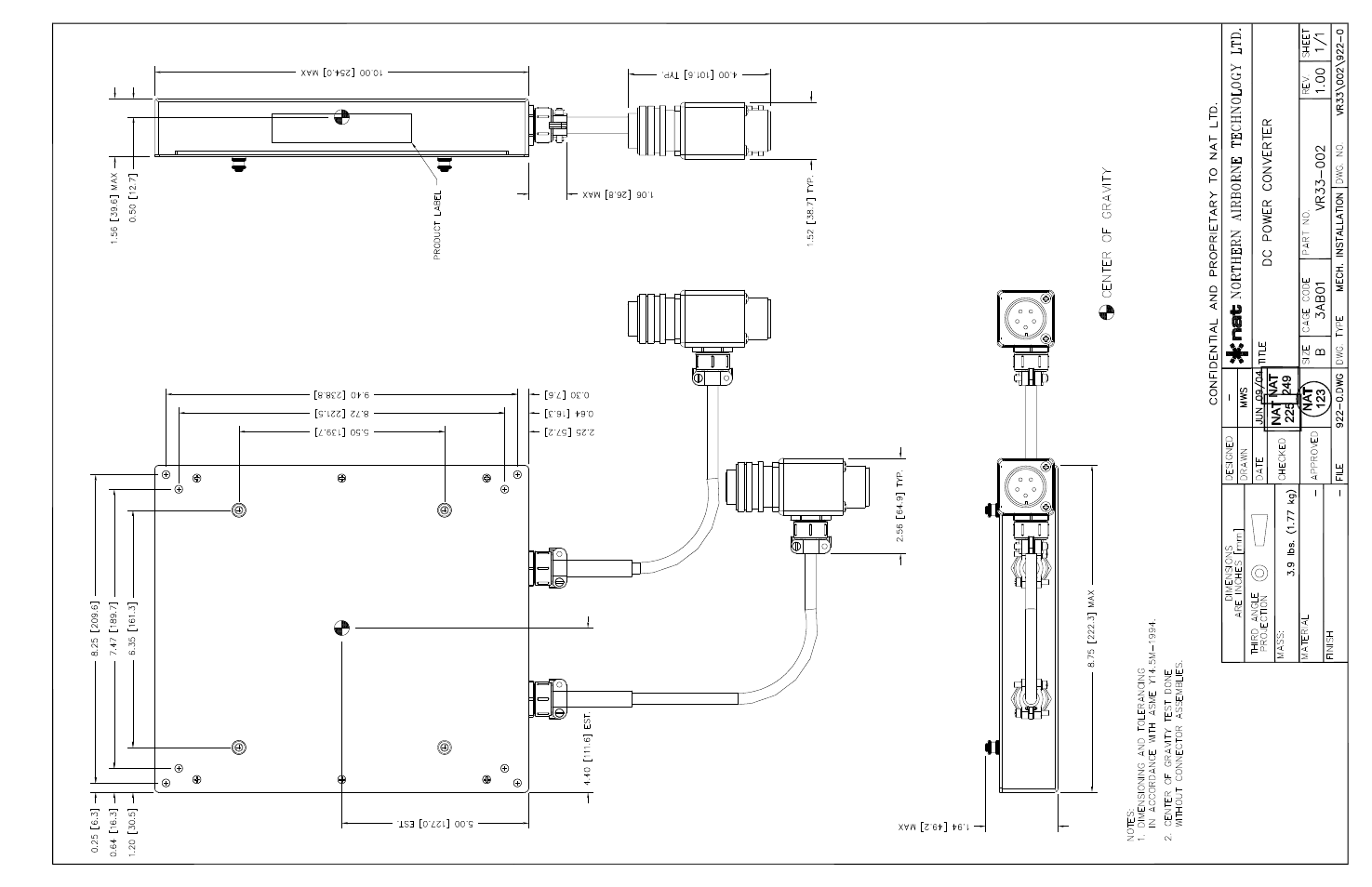 Mechanical installation | Northern Airborne Technology VR33-001 User Manual | Page 10 / 11