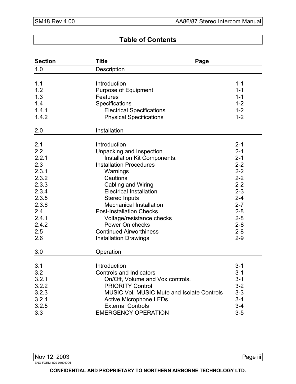 Northern Airborne Technology AA86 User Manual | Page 3 / 25