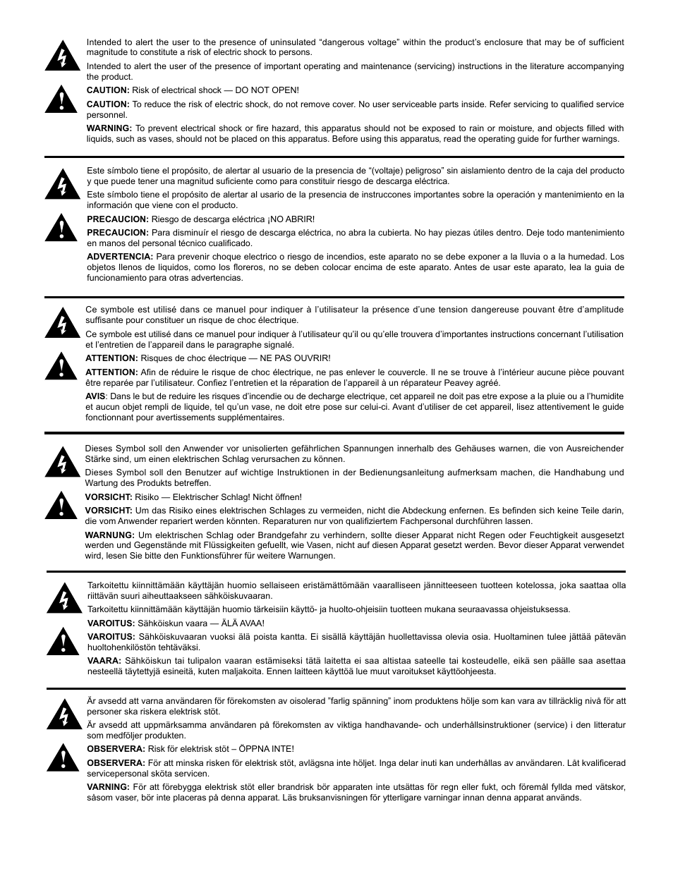 Crest Audio CC 1800 User Manual | Page 2 / 136