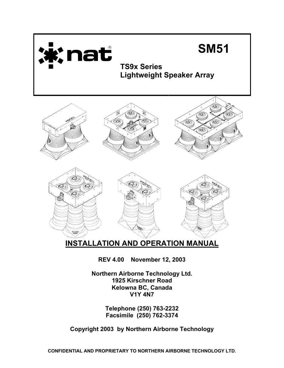 Northern Airborne Technology TS9x User Manual | 23 pages