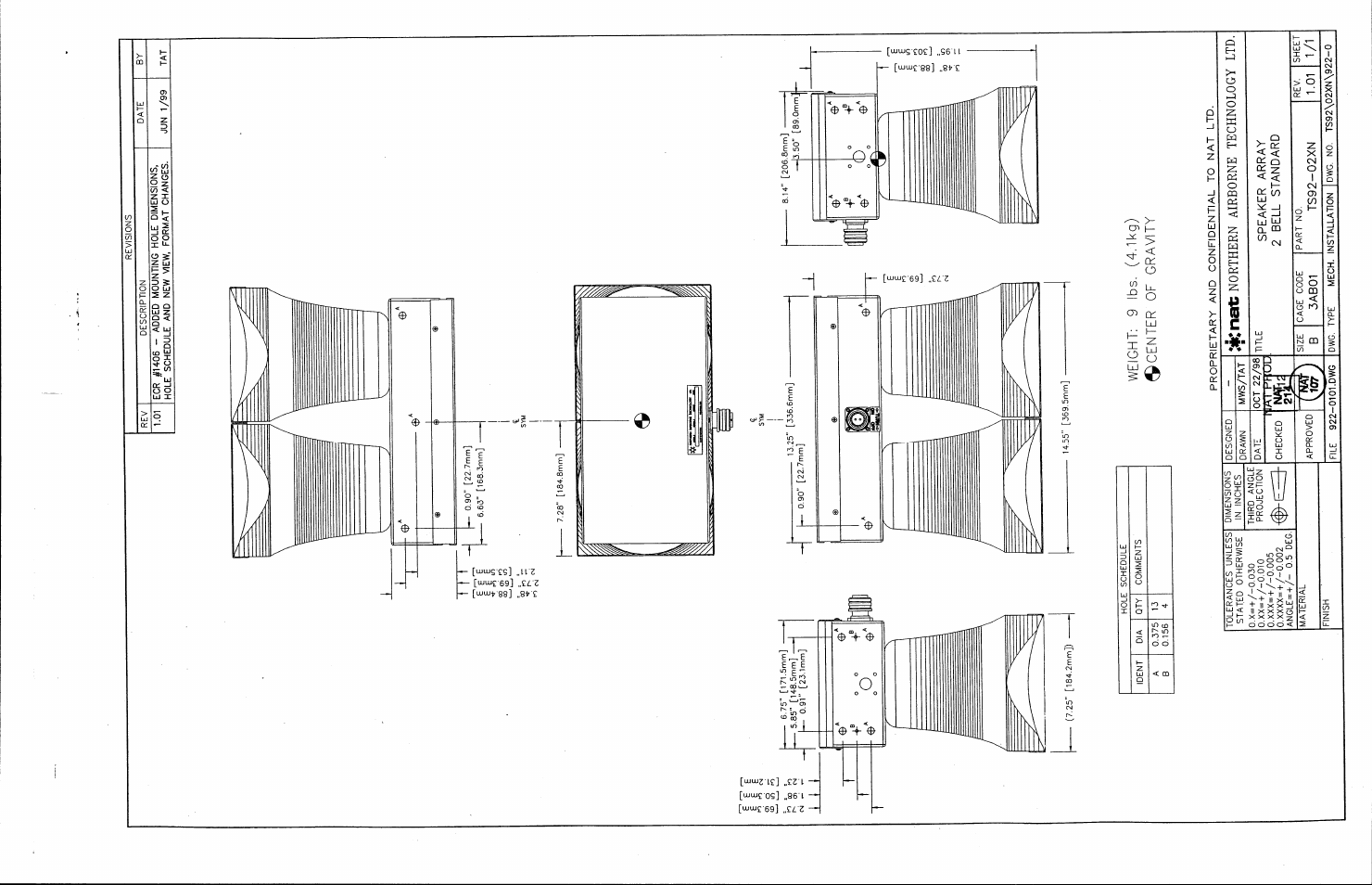 Mechanical installation | Northern Airborne Technology TS9x User Manual | Page 17 / 23