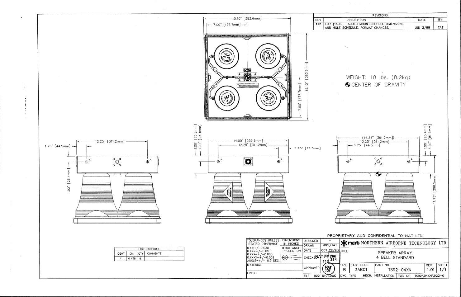 Mechanical installation | Northern Airborne Technology TS9x User Manual | Page 18 / 23