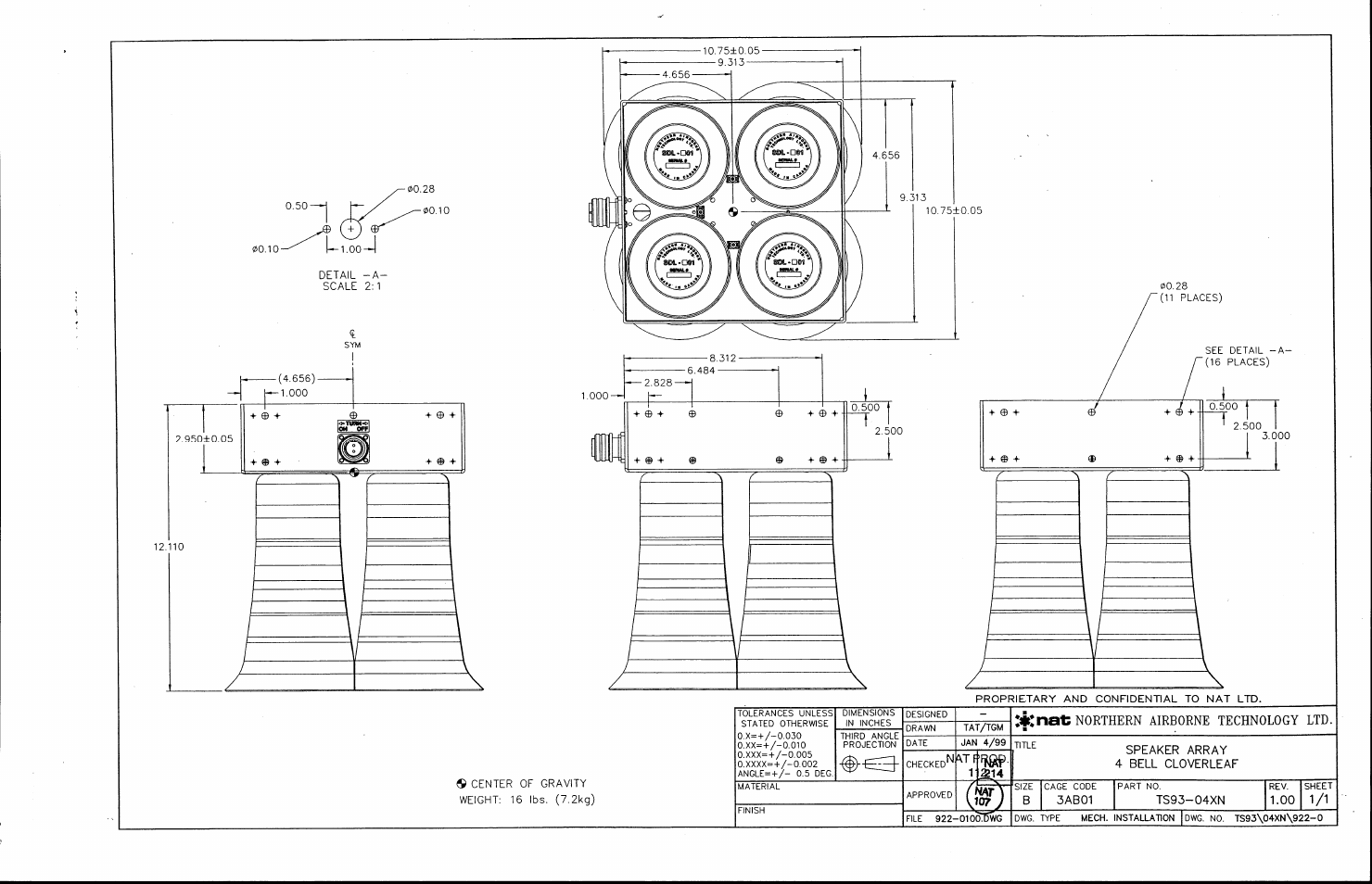 Mechanical installation | Northern Airborne Technology TS9x User Manual | Page 20 / 23