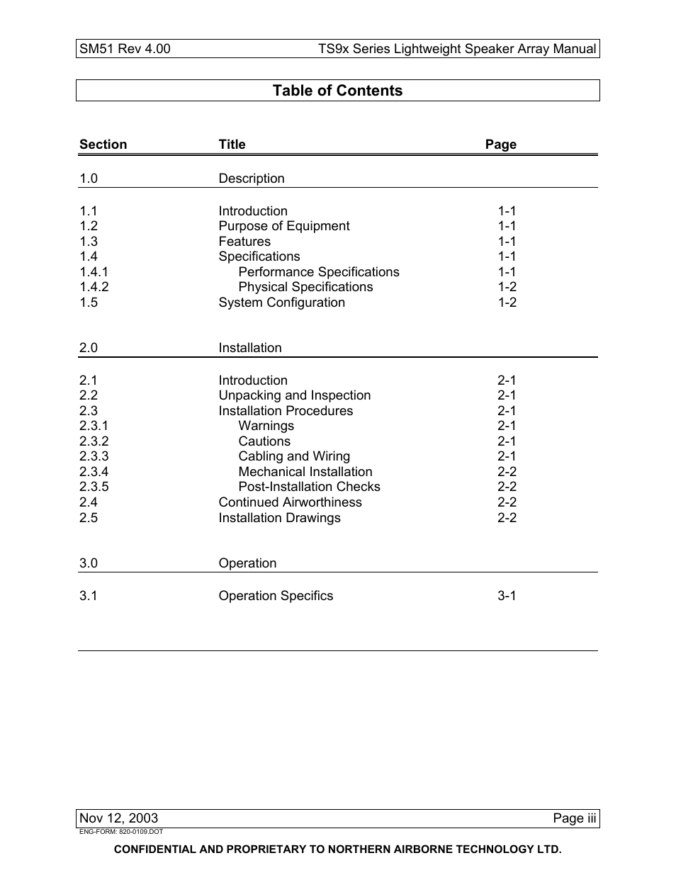 Northern Airborne Technology TS9x User Manual | Page 4 / 23