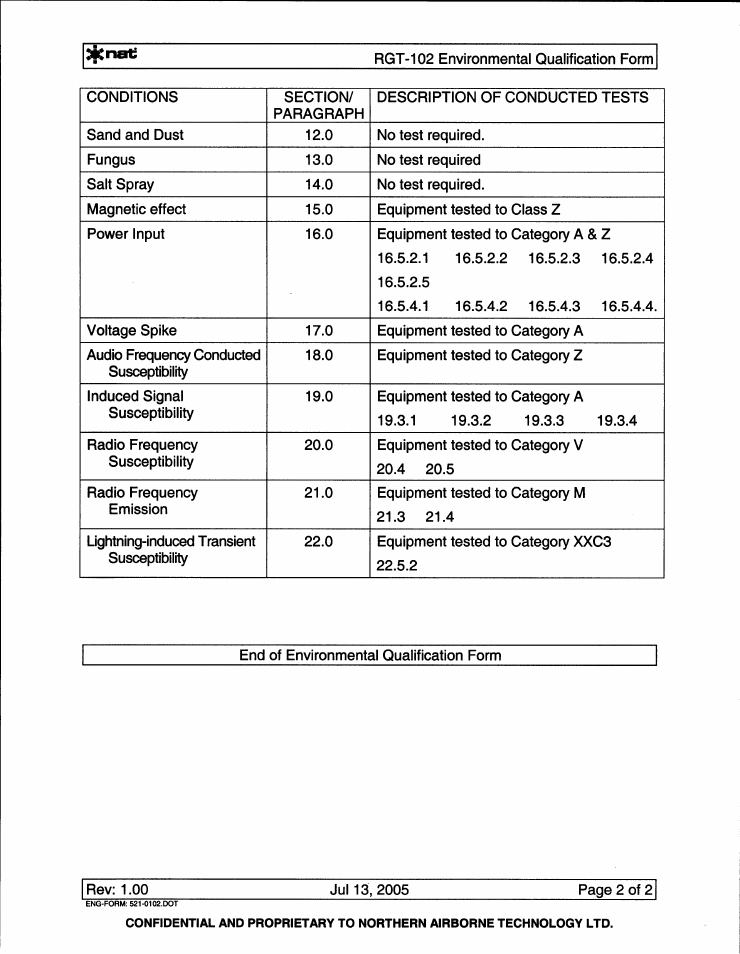 Northern Airborne Technology RGT-102 User Manual | Page 13 / 18