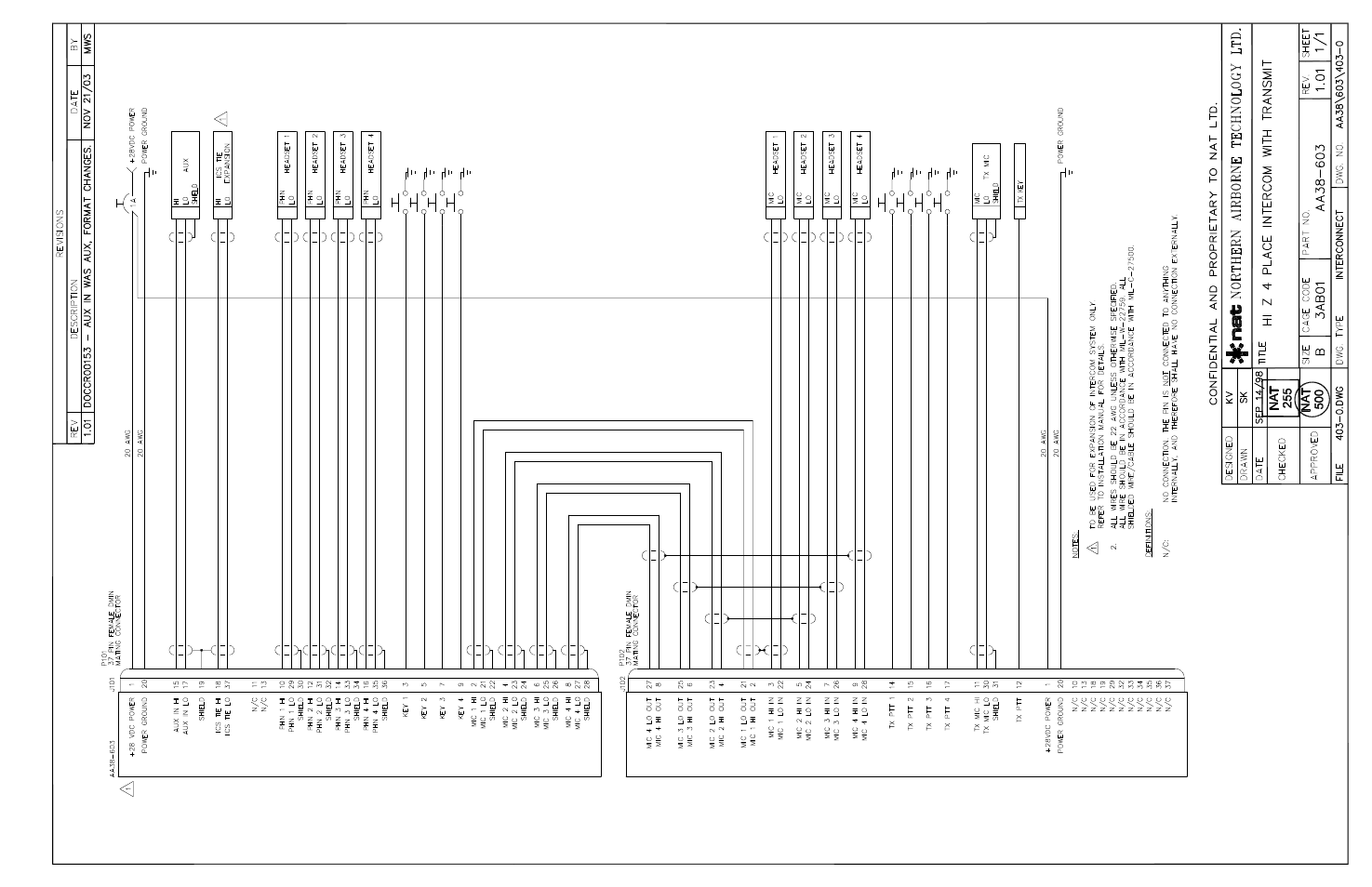 Interconnect | Northern Airborne Technology AA38-5xx User Manual | Page 34 / 43