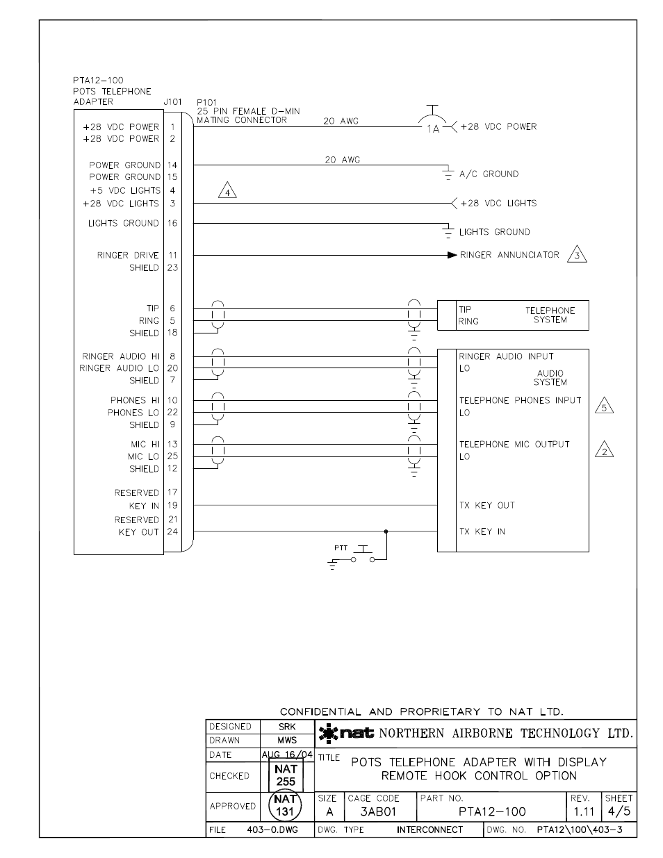 Northern Airborne Technology PTA12-1xx User Manual | Page 17 / 32