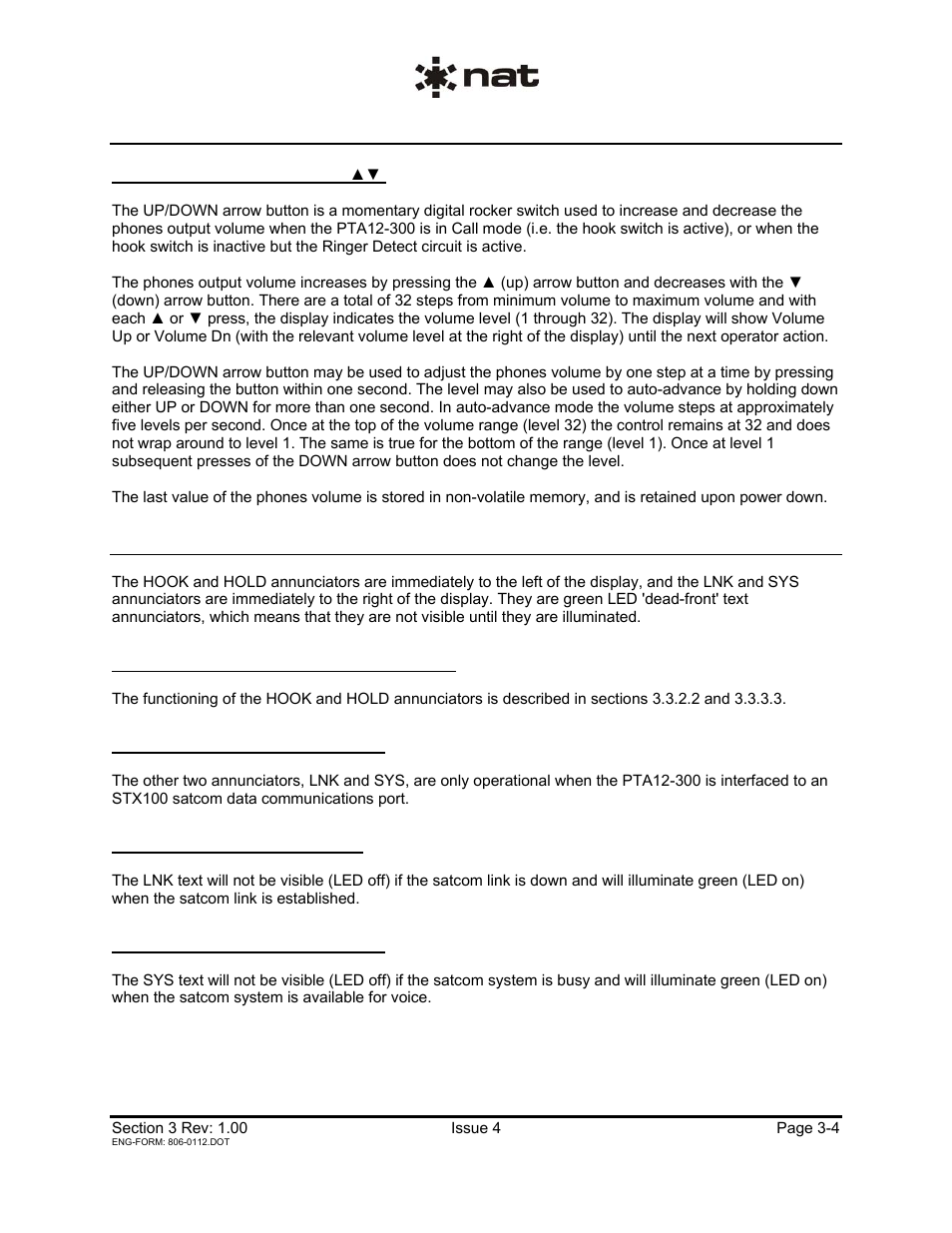 3 annunciators | Northern Airborne Technology PTA12-3xx User Manual | Page 27 / 32