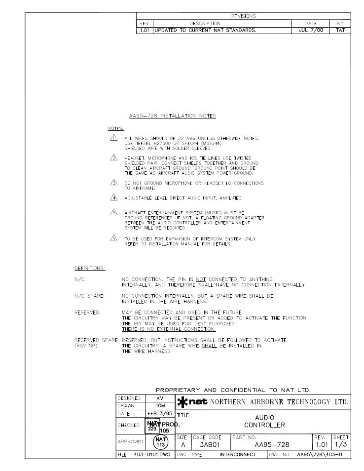Interconnect | Northern Airborne Technology AA9x User Manual | Page 18 / 49