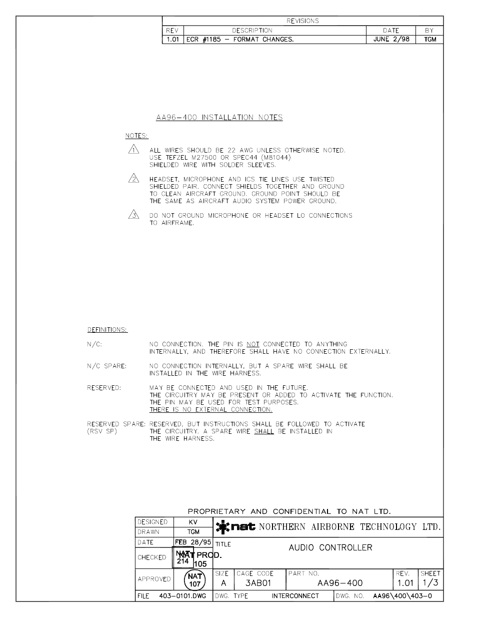 Interconnect | Northern Airborne Technology AA9x User Manual | Page 33 / 49