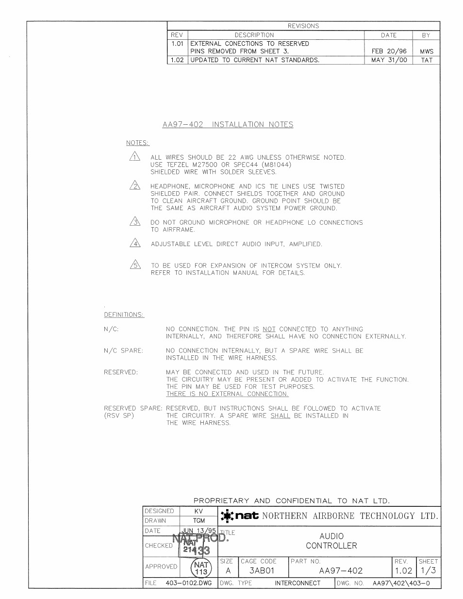 Interconnect | Northern Airborne Technology AA9x User Manual | Page 38 / 49
