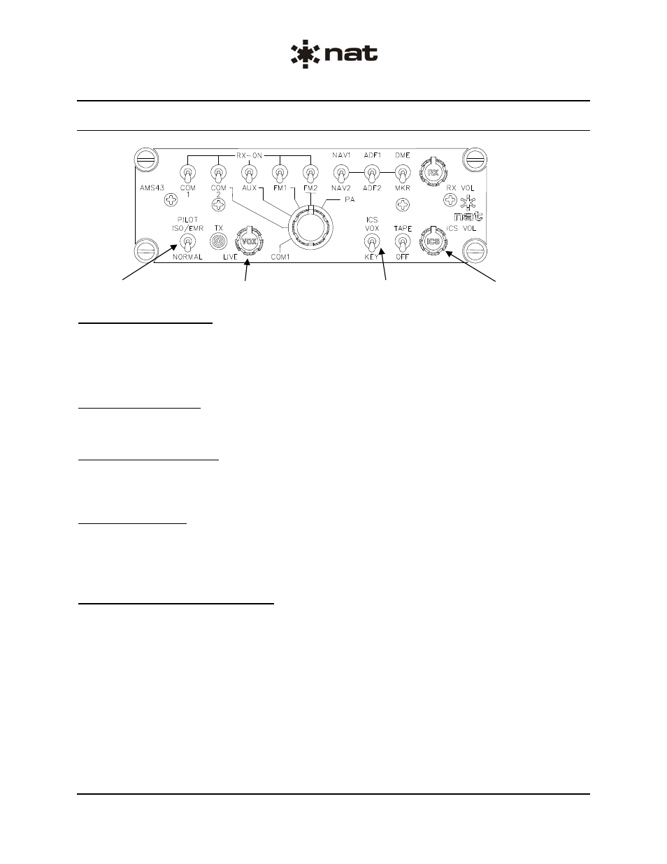 3 ics functions | Northern Airborne Technology AMS43 User Manual | Page 23 / 24
