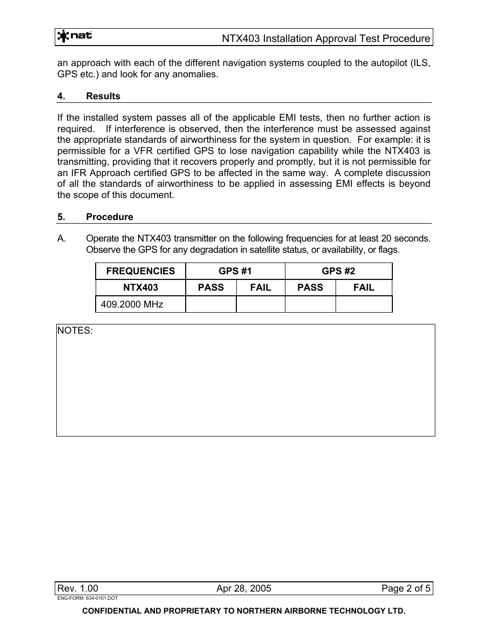 Northern Airborne Technology NTX403 User Manual | Page 24 / 32