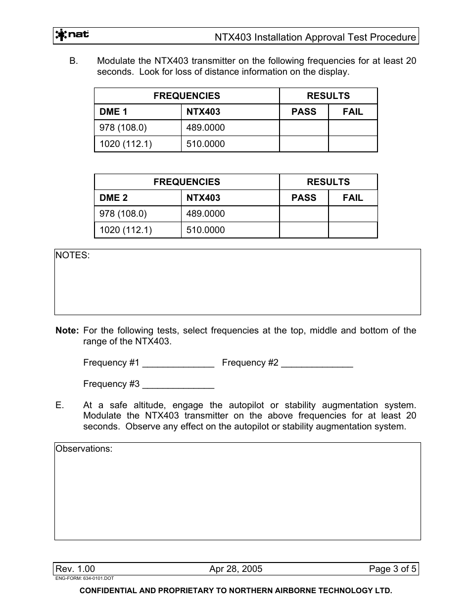 Northern Airborne Technology NTX403 User Manual | Page 25 / 32