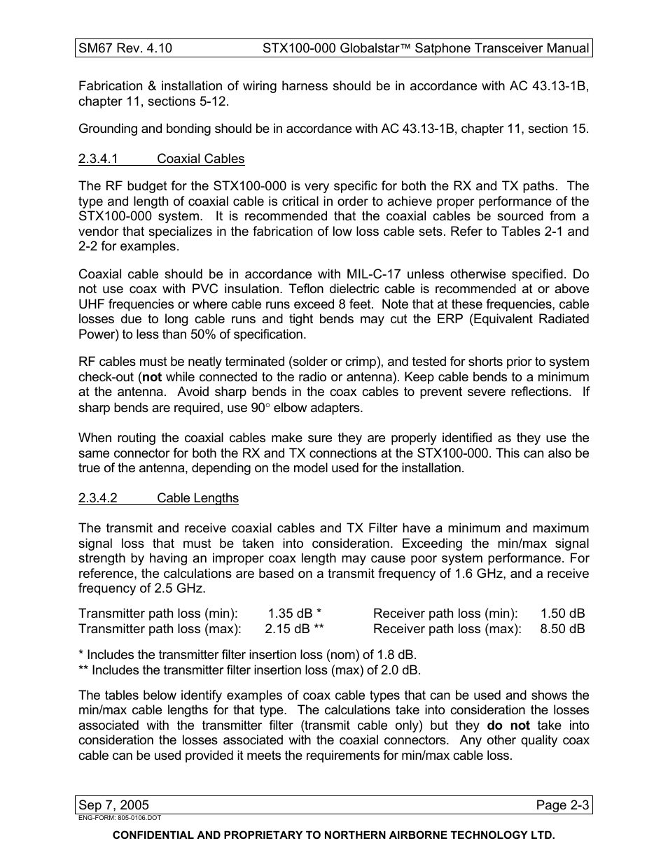 Northern Airborne Technology STX100 User Manual | Page 19 / 56