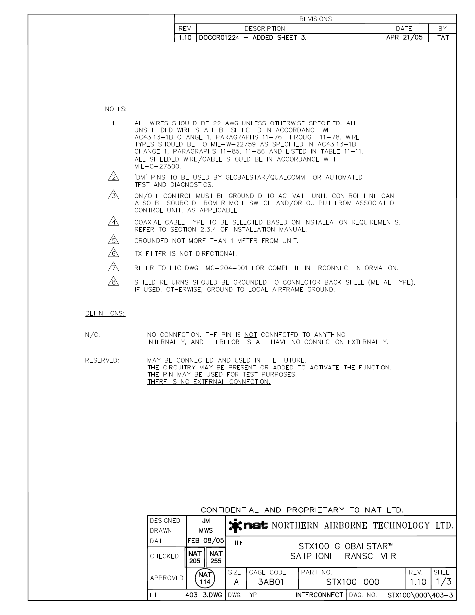 Northern Airborne Technology STX100 User Manual | Page 31 / 56