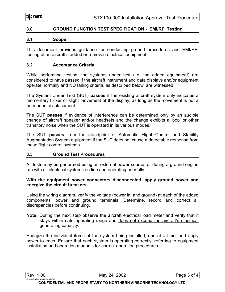 Northern Airborne Technology STX100 User Manual | Page 45 / 56