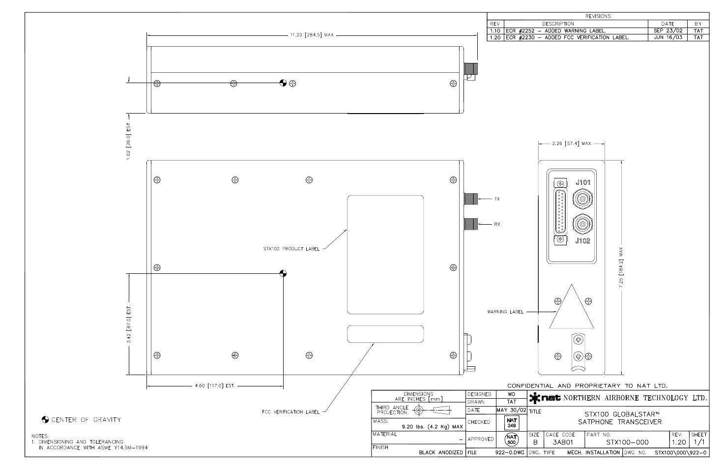 Northern Airborne Technology STX100 User Manual | Page 47 / 56