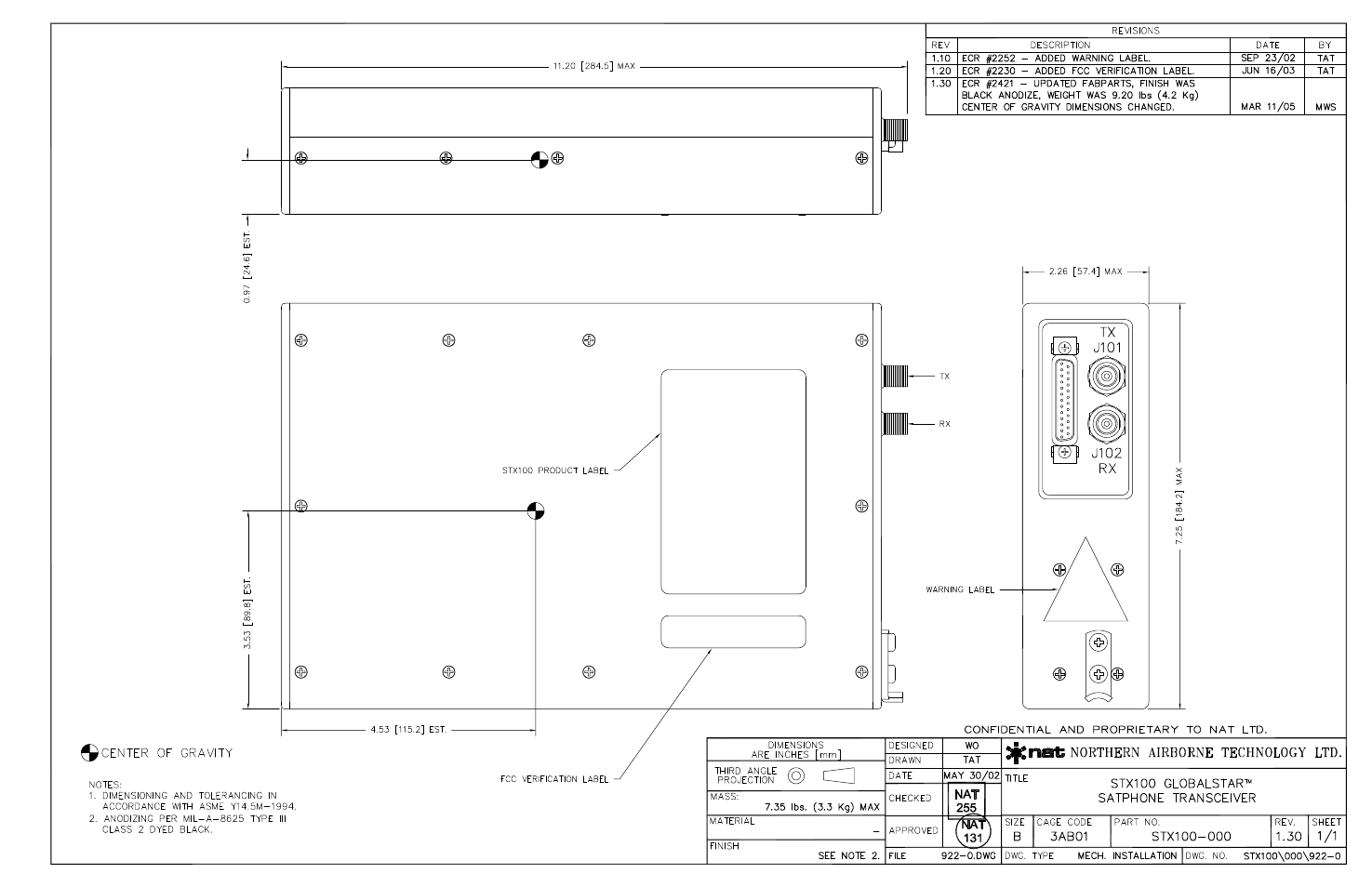 Mech installation | Northern Airborne Technology STX100 User Manual | Page 49 / 56