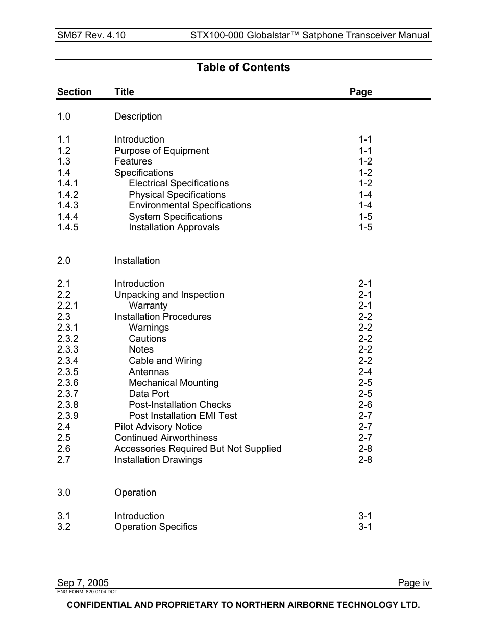 Northern Airborne Technology STX100 User Manual | Page 9 / 56