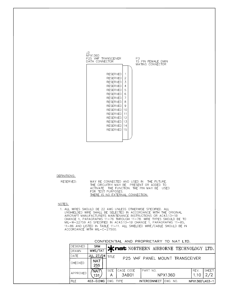 Northern Airborne Technology NPX136D User Manual | Page 16 / 50