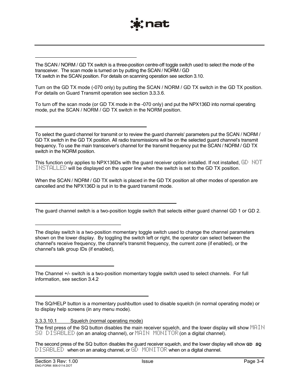 Northern Airborne Technology NPX136D User Manual | Page 30 / 50