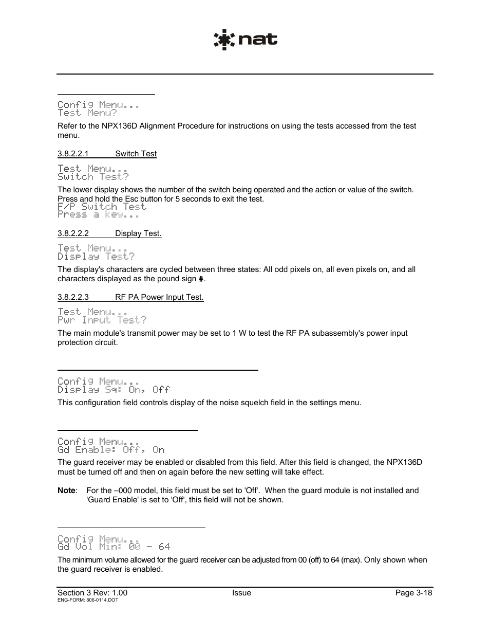 Northern Airborne Technology NPX136D User Manual | Page 44 / 50