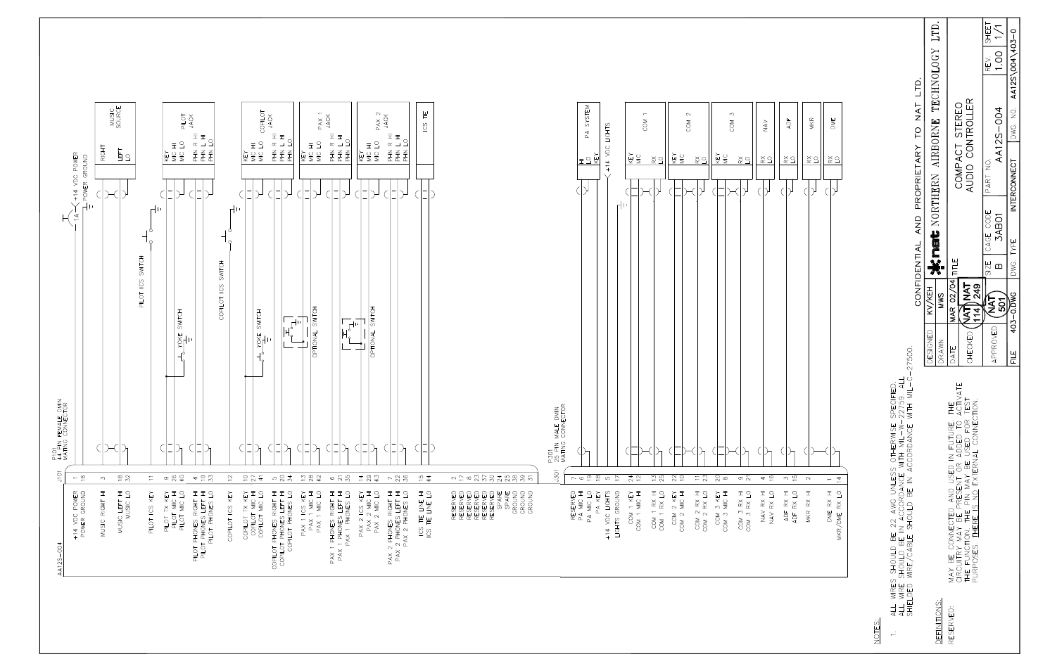 Interconnect | Northern Airborne Technology AA12S User Manual | Page 18 / 23