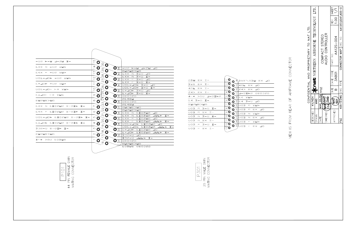 Connector map | Northern Airborne Technology AA12S User Manual | Page 19 / 23