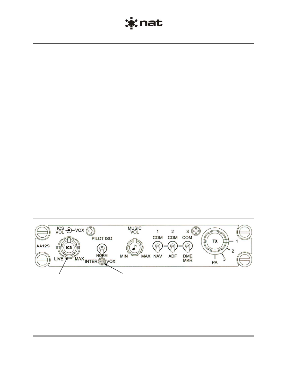 2 intercom | Northern Airborne Technology AA12S User Manual | Page 21 / 23