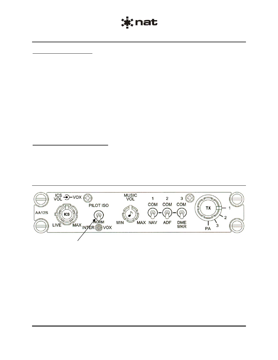 3 pilot iso / norm modes | Northern Airborne Technology AA12S User Manual | Page 22 / 23