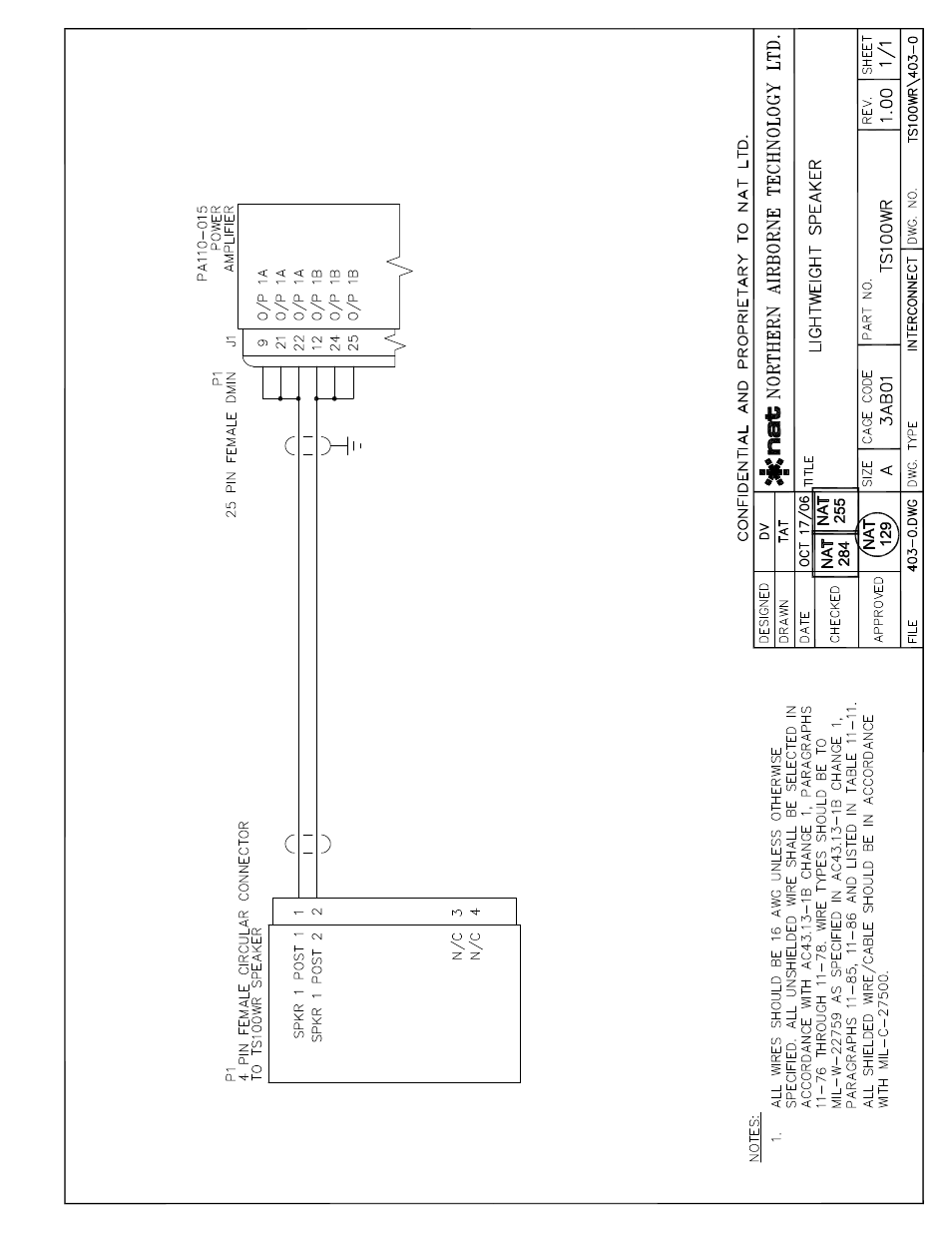 Interconnect | Northern Airborne Technology TS100 User Manual | Page 17 / 44