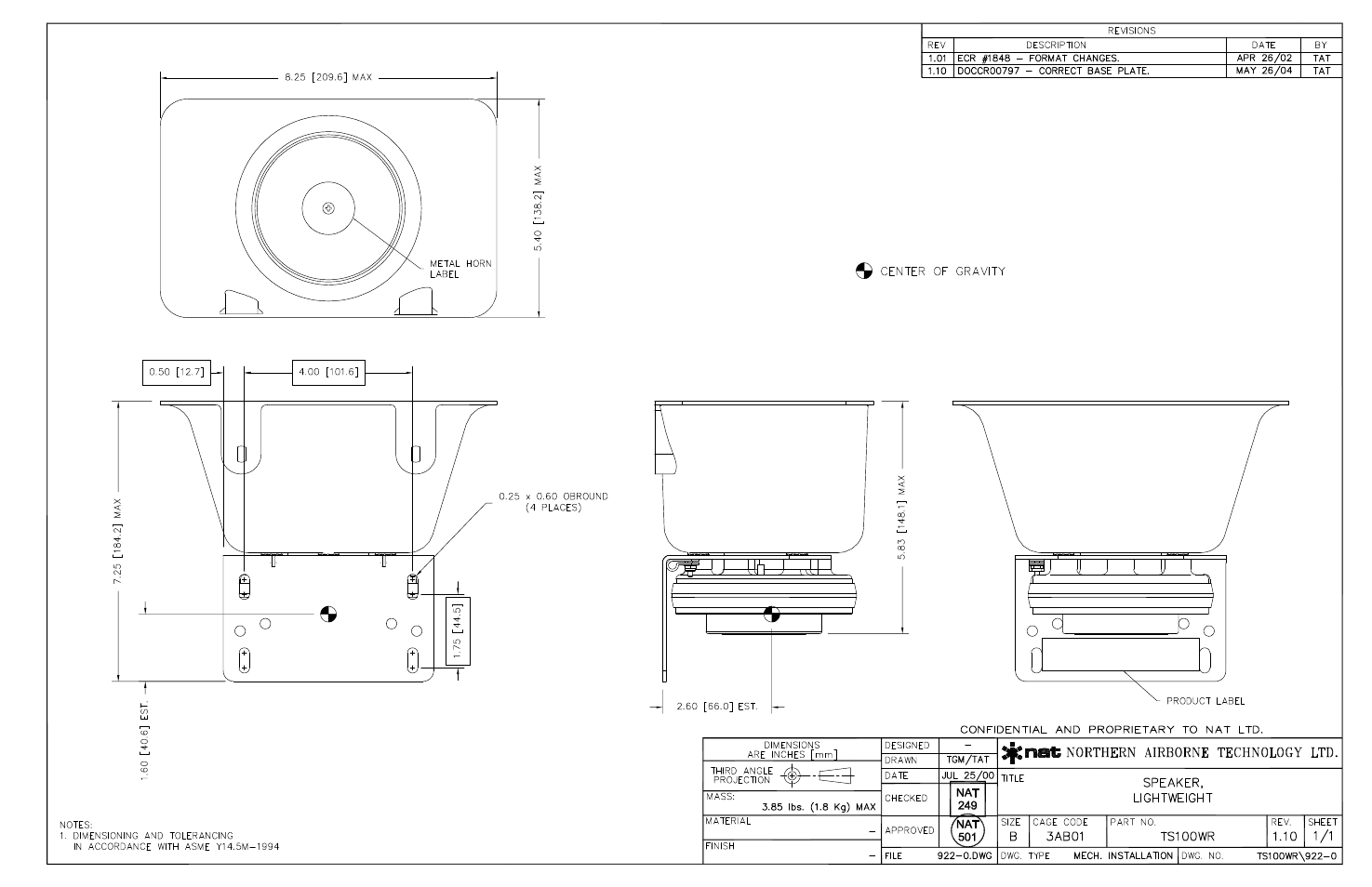 Mech. installation | Northern Airborne Technology TS100 User Manual | Page 21 / 44