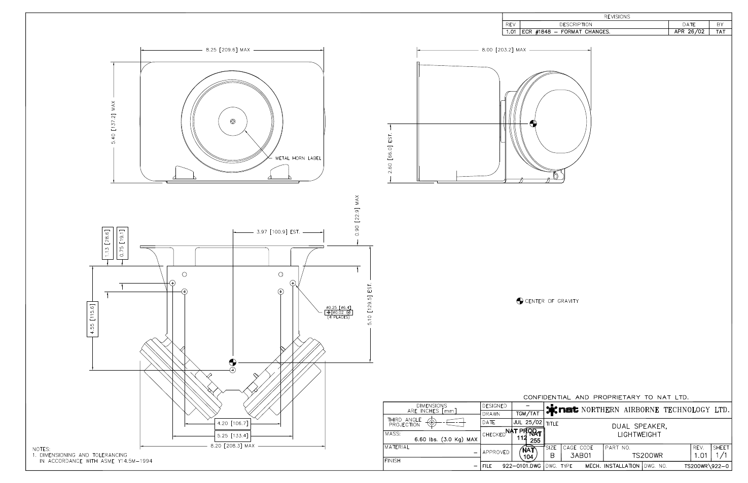 Mech. installation | Northern Airborne Technology TS100 User Manual | Page 29 / 44