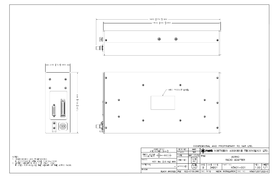 Northern Airborne Technology NTA01-001 User Manual | Page 21 / 28