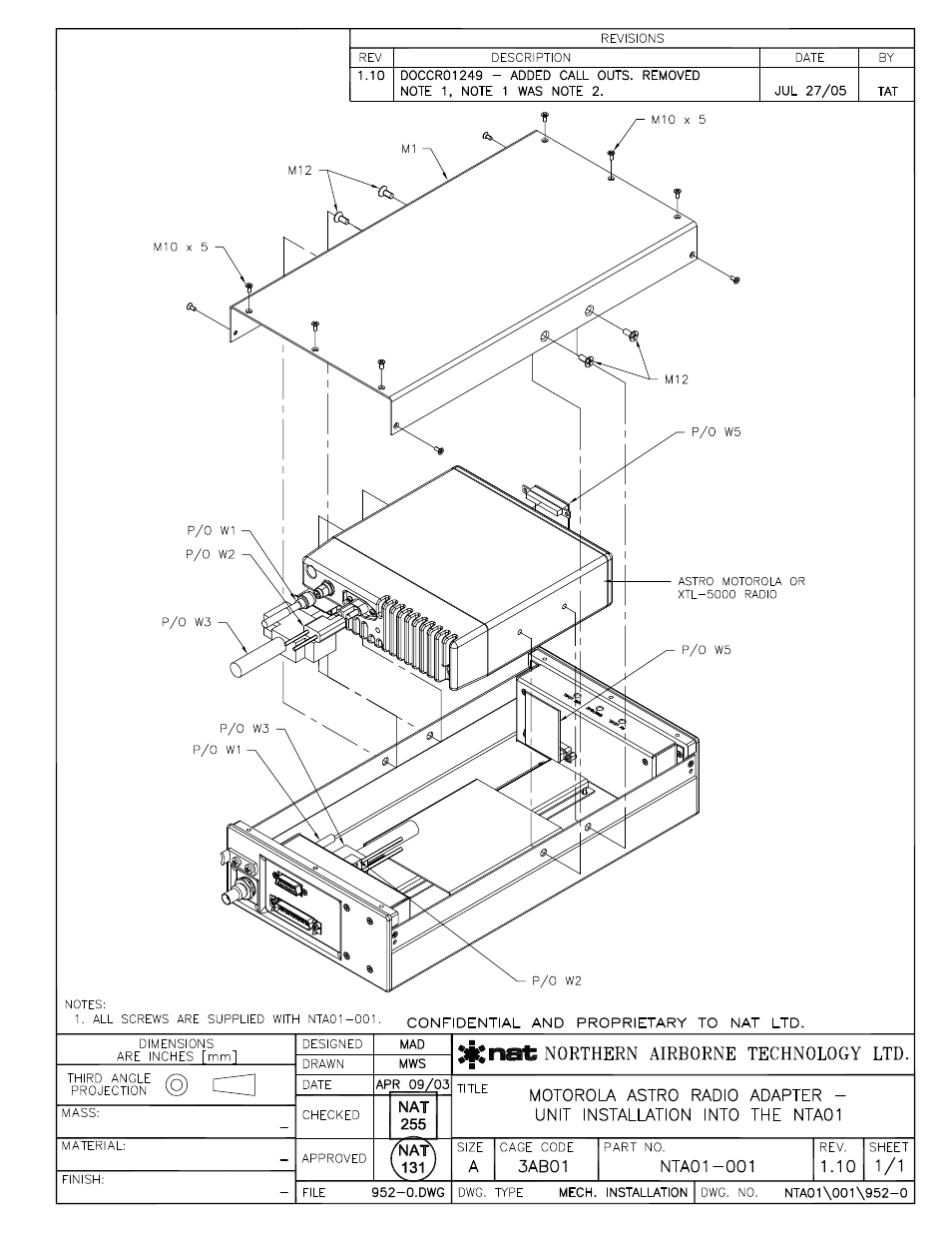Mechanical installation | Northern Airborne Technology NTA01-001 User Manual | Page 23 / 28