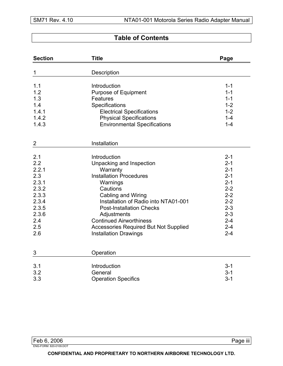 Northern Airborne Technology NTA01-001 User Manual | Page 5 / 28