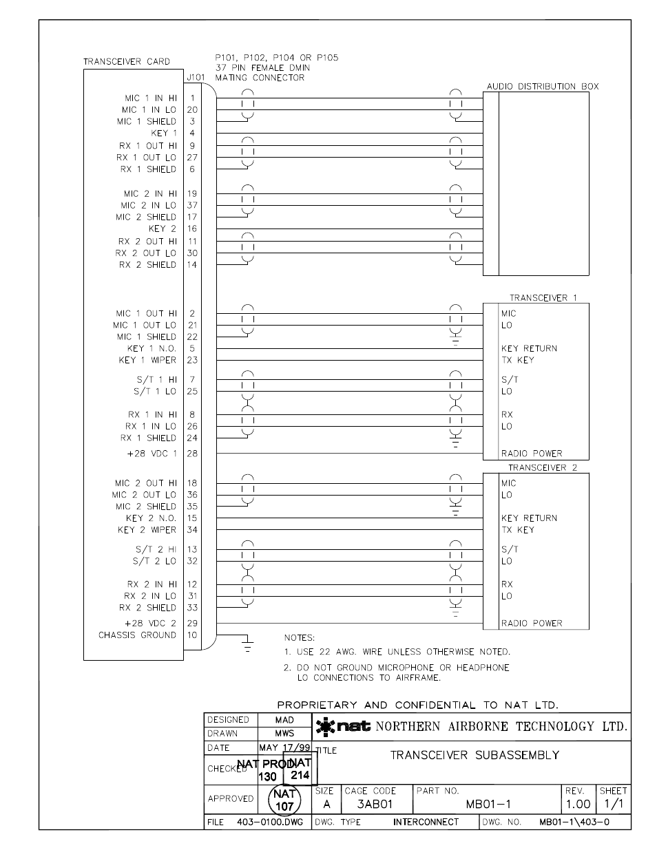Interconnect | Northern Airborne Technology MB01 User Manual | Page 12 / 17