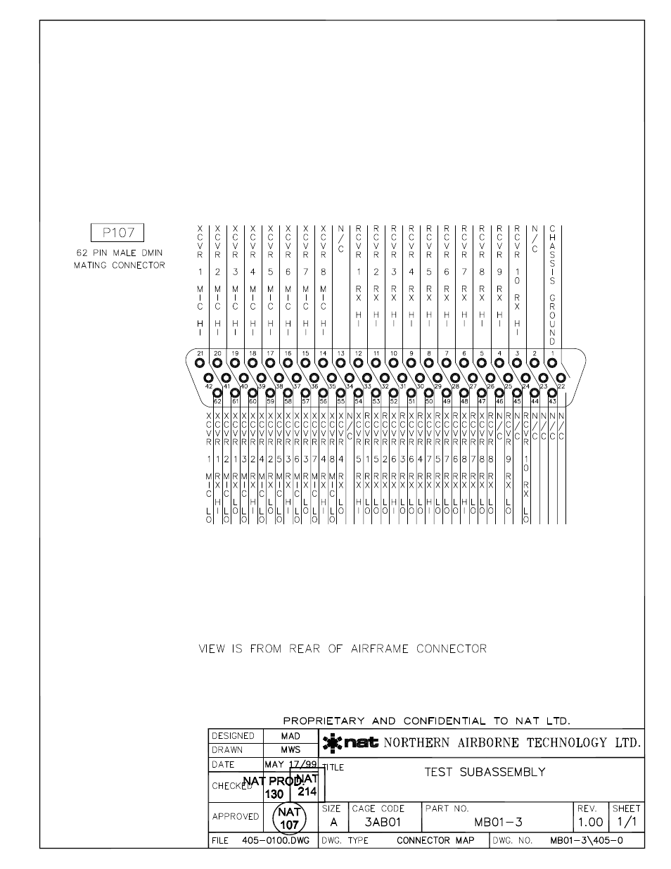 Connector map | Northern Airborne Technology MB01 User Manual | Page 16 / 17