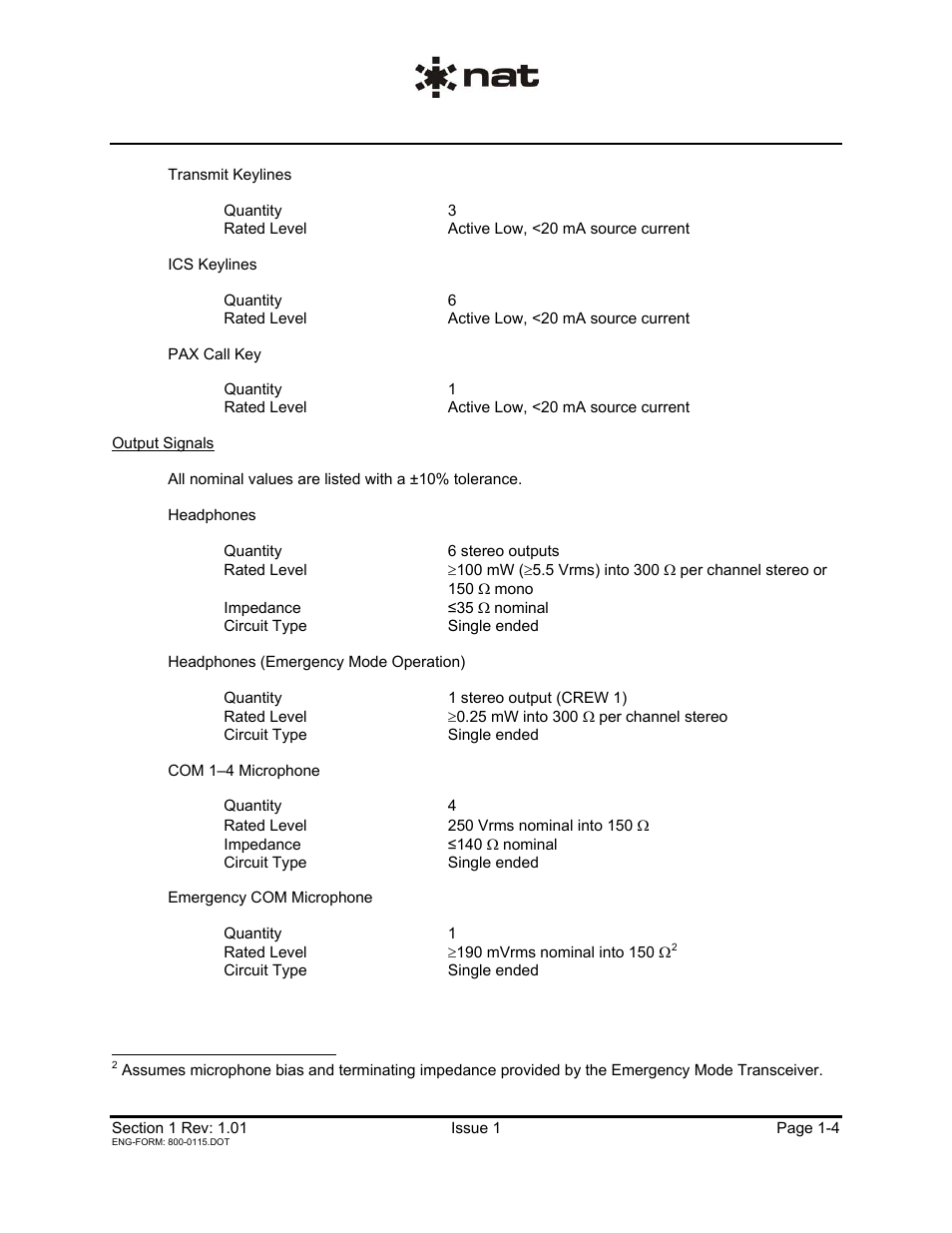 Northern Airborne Technology AA12S-600 User Manual | Page 7 / 21