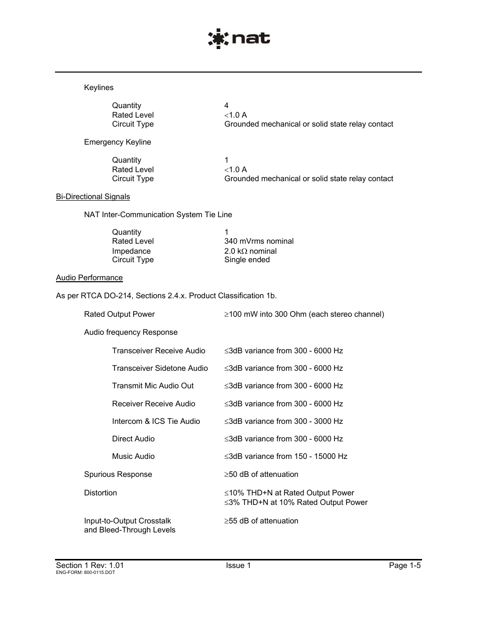 Northern Airborne Technology AA12S-600 User Manual | Page 8 / 21