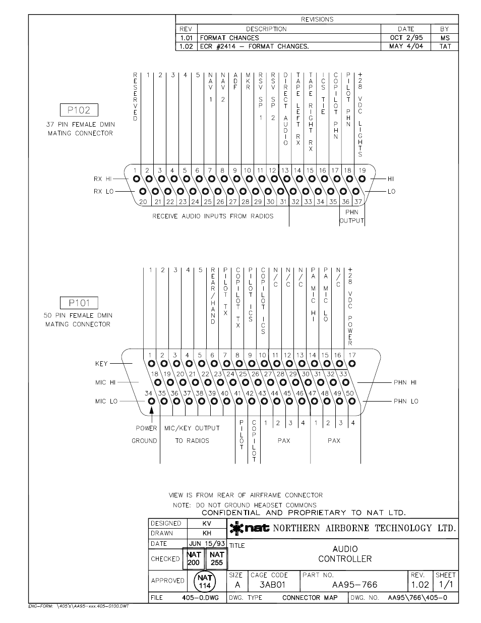 Connector map | Northern Airborne Technology AA95-766 User Manual | Page 25 / 35